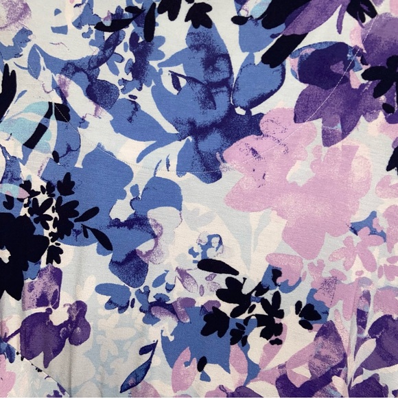 Soft Surroundings Dress Womens XS Vivienne Garden Blue Maxi Feminine Boho NWT - Picture 13 of 14